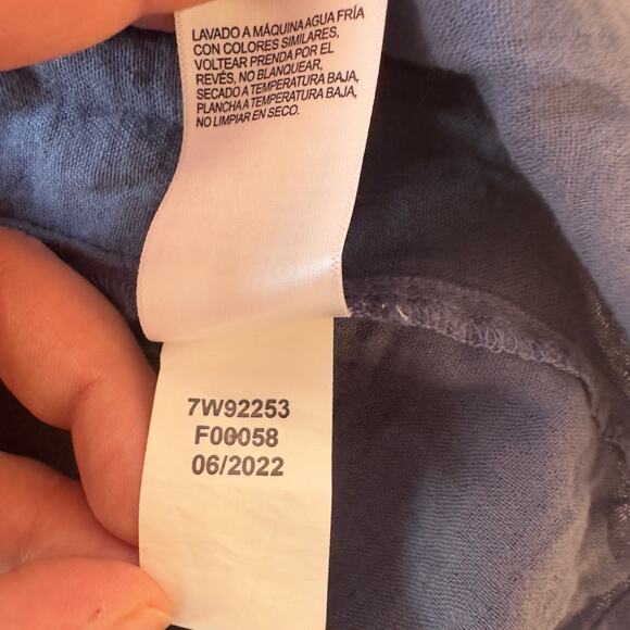 NWT Lucky Brand Embroidered Mini Peasant Dress Size L Nightshadow Blue Bohemian - Picture 10 of 11